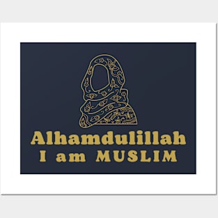 Alhamdulillah i Am muslim Posters and Art